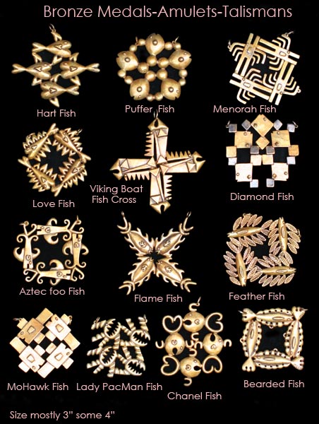 Bronze Medals.Amulets.Talismans