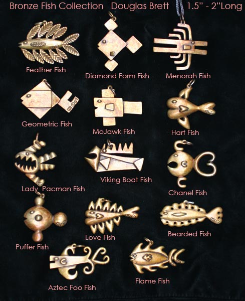 Bronze Single fish collection