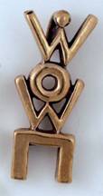 wow pendant bronze